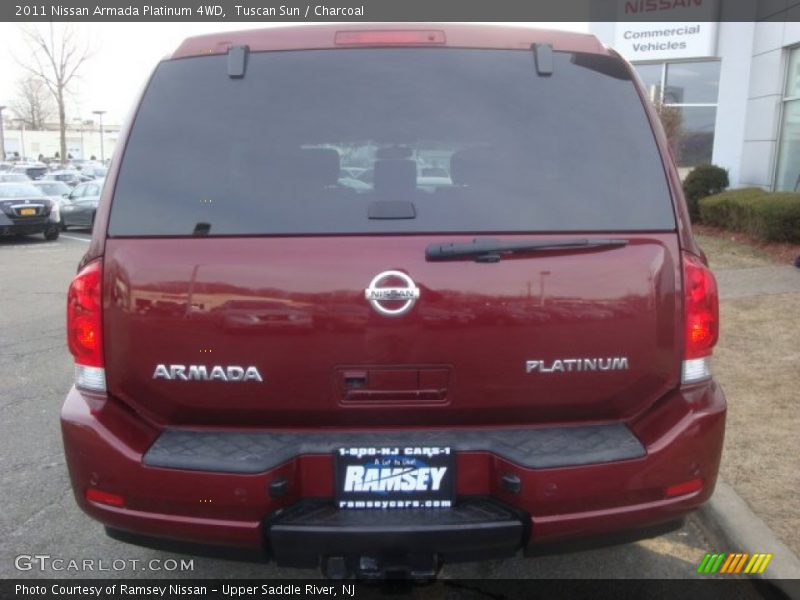 Tuscan Sun / Charcoal 2011 Nissan Armada Platinum 4WD