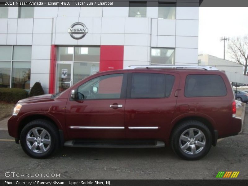 Tuscan Sun / Charcoal 2011 Nissan Armada Platinum 4WD