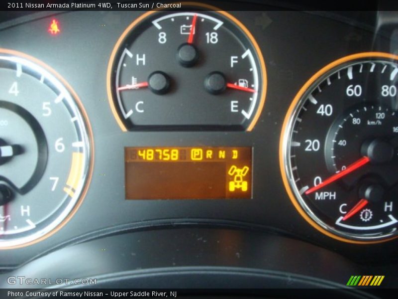 Tuscan Sun / Charcoal 2011 Nissan Armada Platinum 4WD