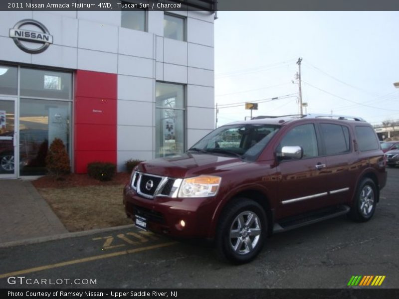 Tuscan Sun / Charcoal 2011 Nissan Armada Platinum 4WD