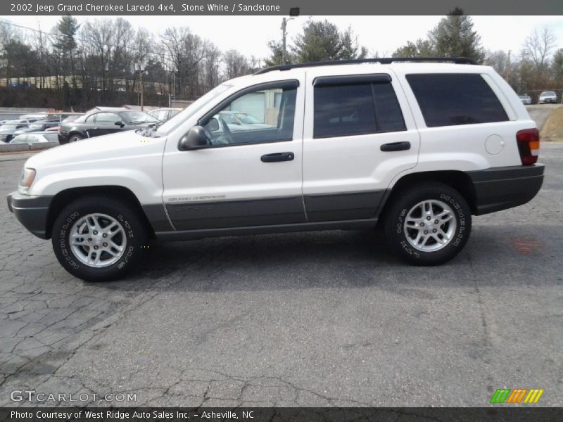 Stone White / Sandstone 2002 Jeep Grand Cherokee Laredo 4x4