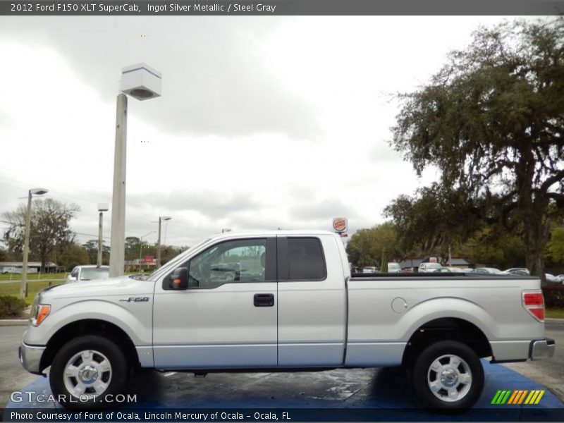 Ingot Silver Metallic / Steel Gray 2012 Ford F150 XLT SuperCab