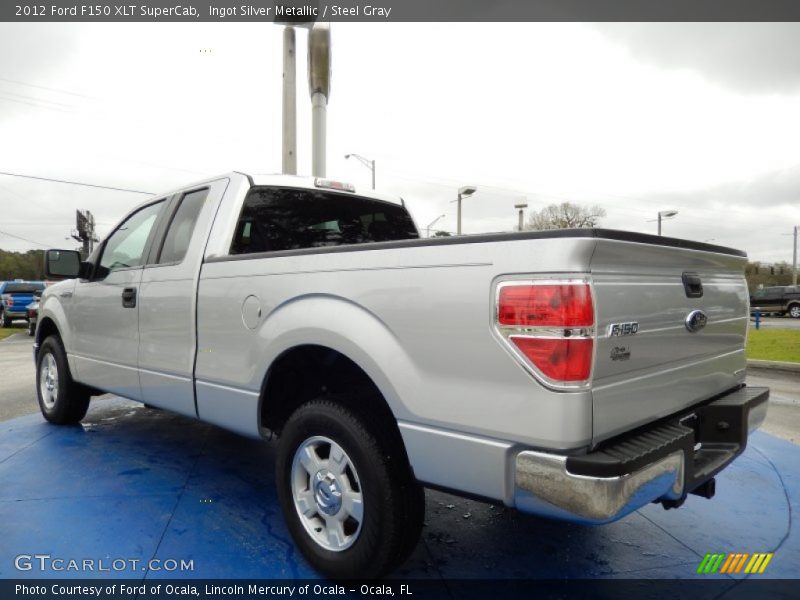 Ingot Silver Metallic / Steel Gray 2012 Ford F150 XLT SuperCab