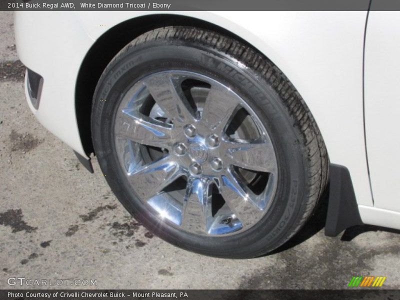 White Diamond Tricoat / Ebony 2014 Buick Regal AWD