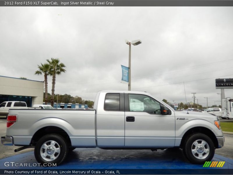 Ingot Silver Metallic / Steel Gray 2012 Ford F150 XLT SuperCab