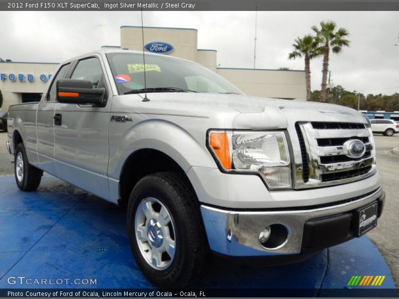 Ingot Silver Metallic / Steel Gray 2012 Ford F150 XLT SuperCab