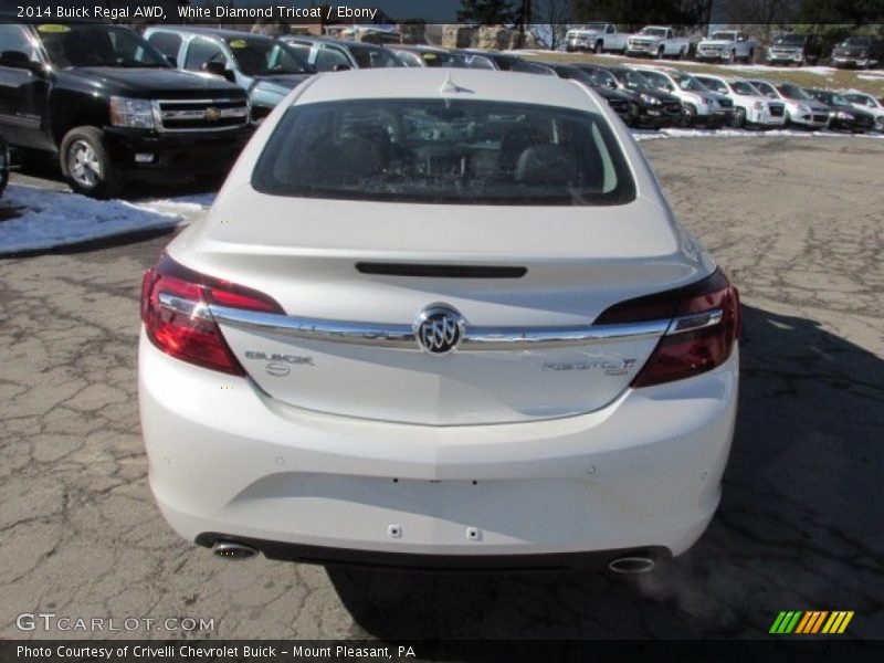 White Diamond Tricoat / Ebony 2014 Buick Regal AWD
