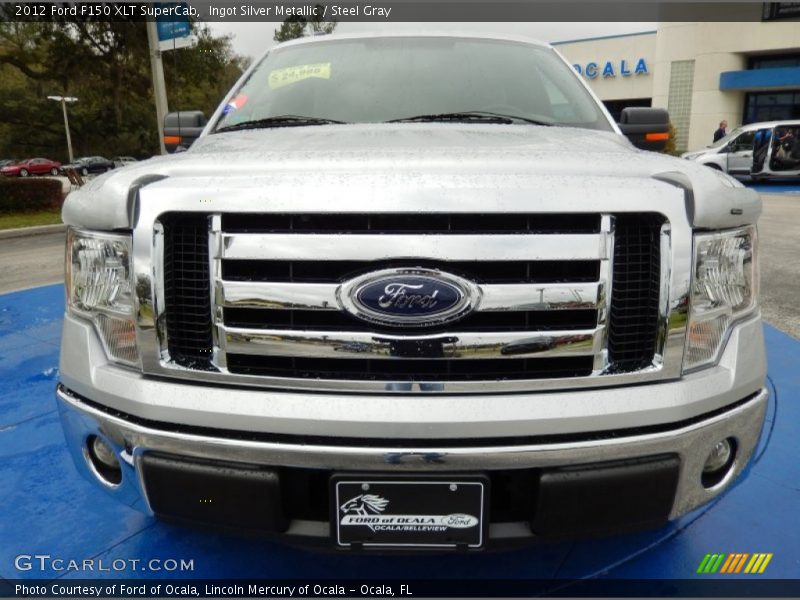 Ingot Silver Metallic / Steel Gray 2012 Ford F150 XLT SuperCab
