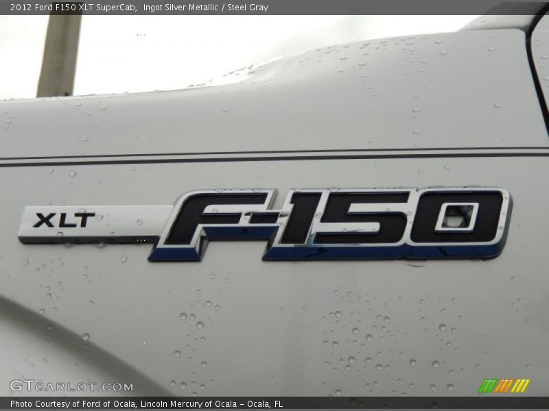 Ingot Silver Metallic / Steel Gray 2012 Ford F150 XLT SuperCab