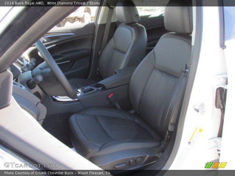 White Diamond Tricoat / Ebony 2014 Buick Regal AWD