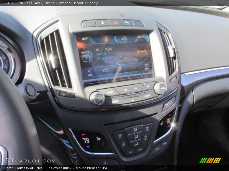 White Diamond Tricoat / Ebony 2014 Buick Regal AWD