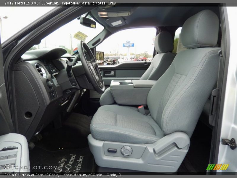 Ingot Silver Metallic / Steel Gray 2012 Ford F150 XLT SuperCab