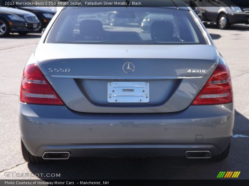 Palladium Silver Metallic / Black 2013 Mercedes-Benz S 550 4Matic Sedan