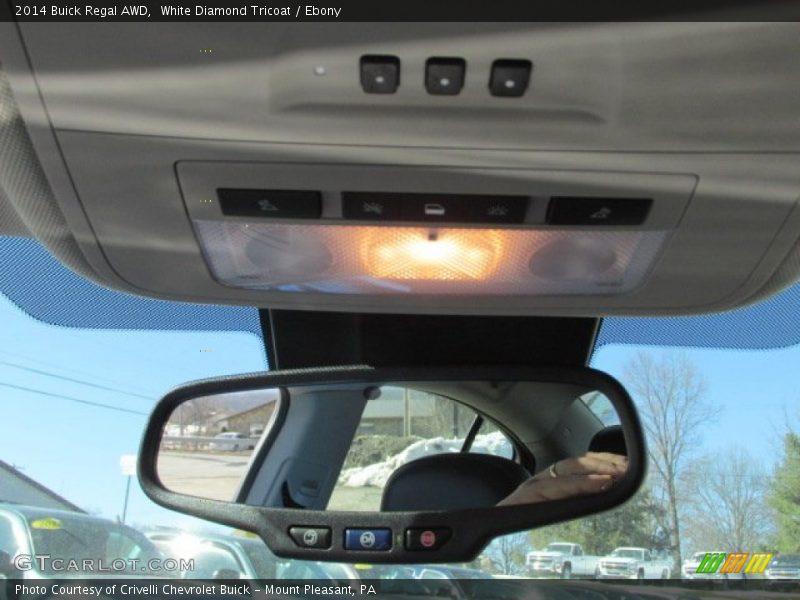 White Diamond Tricoat / Ebony 2014 Buick Regal AWD