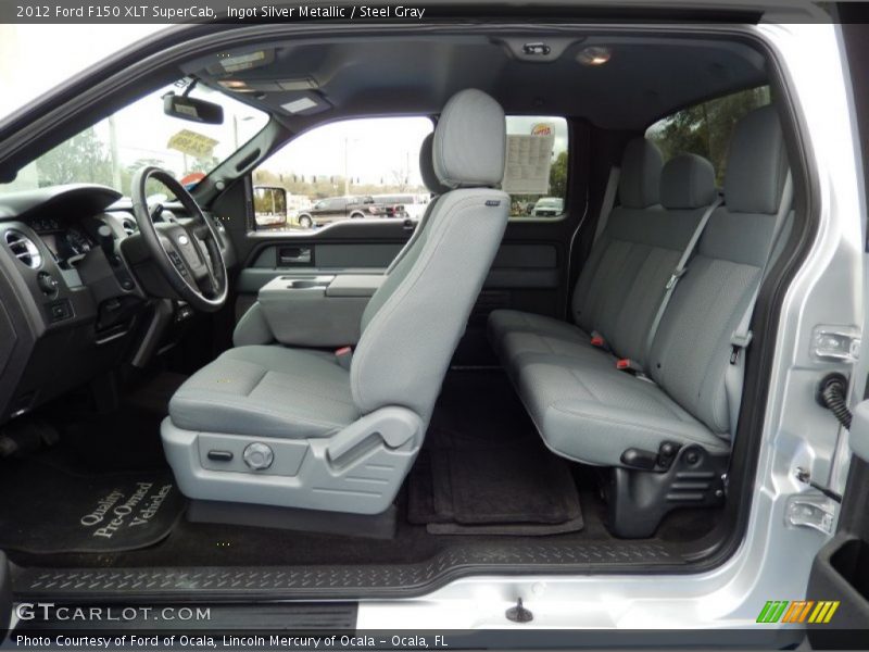 Ingot Silver Metallic / Steel Gray 2012 Ford F150 XLT SuperCab