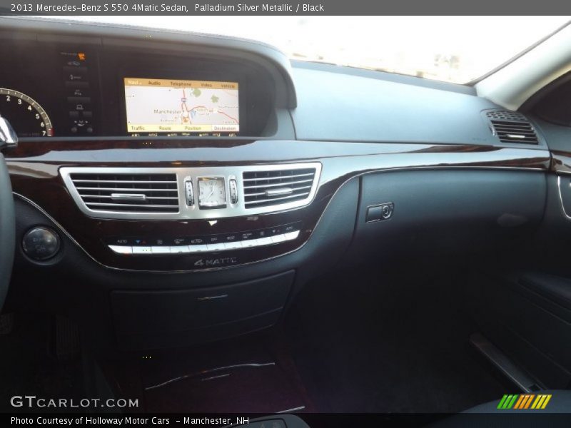 Palladium Silver Metallic / Black 2013 Mercedes-Benz S 550 4Matic Sedan