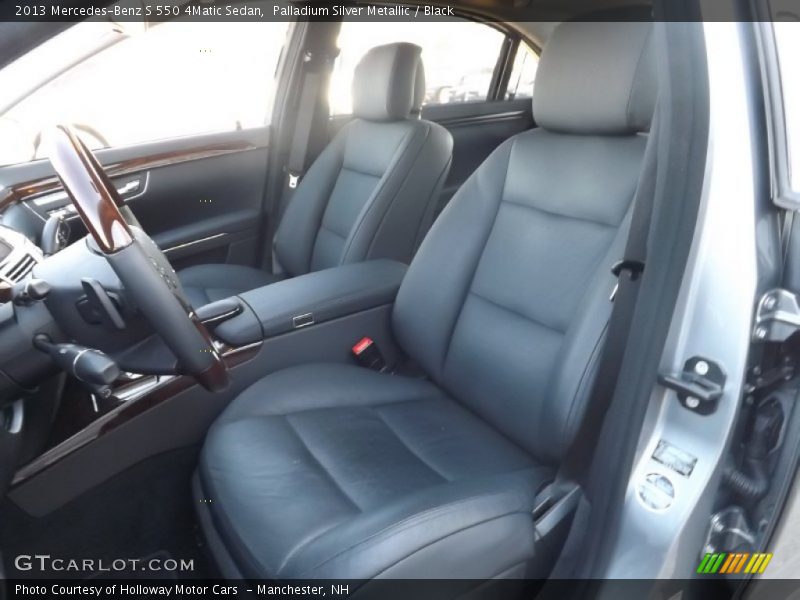 Palladium Silver Metallic / Black 2013 Mercedes-Benz S 550 4Matic Sedan