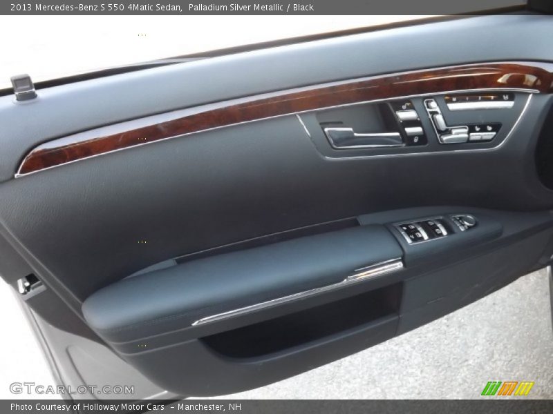 Palladium Silver Metallic / Black 2013 Mercedes-Benz S 550 4Matic Sedan