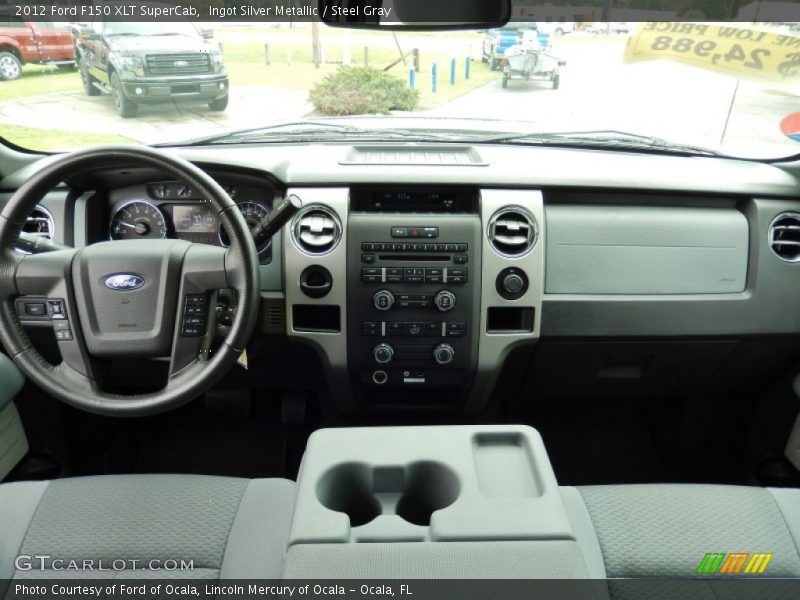 Ingot Silver Metallic / Steel Gray 2012 Ford F150 XLT SuperCab