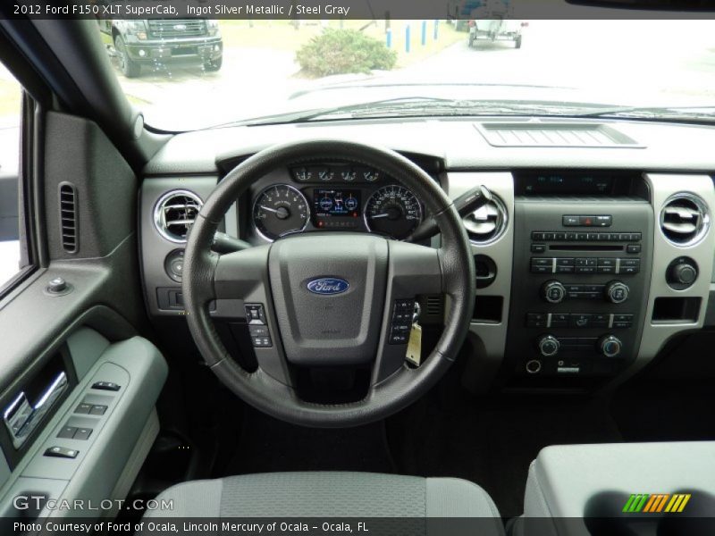 Ingot Silver Metallic / Steel Gray 2012 Ford F150 XLT SuperCab