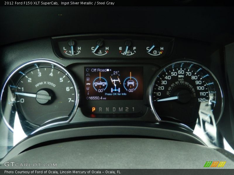 Ingot Silver Metallic / Steel Gray 2012 Ford F150 XLT SuperCab