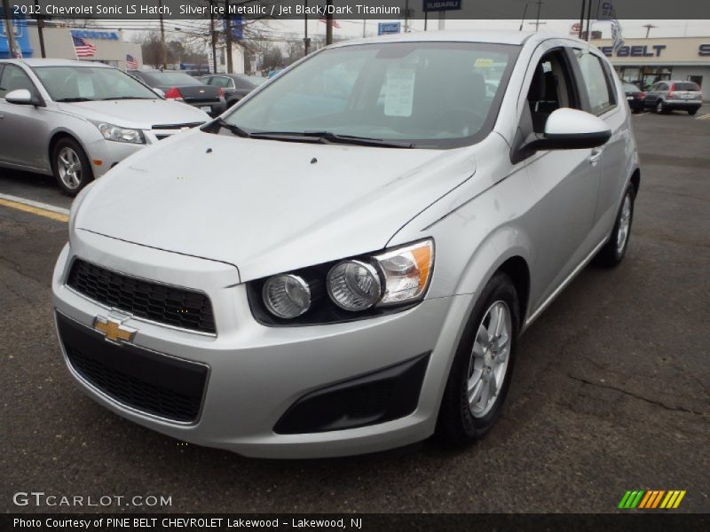 Silver Ice Metallic / Jet Black/Dark Titanium 2012 Chevrolet Sonic LS Hatch