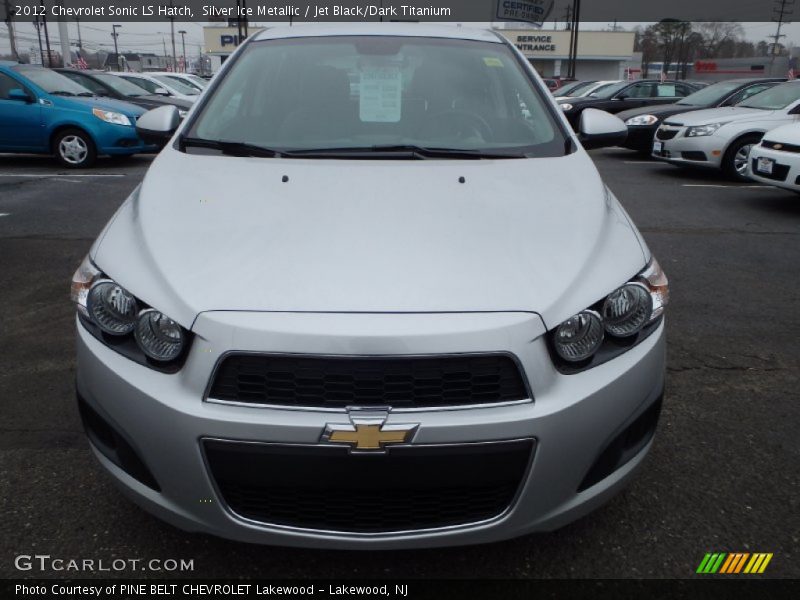 Silver Ice Metallic / Jet Black/Dark Titanium 2012 Chevrolet Sonic LS Hatch