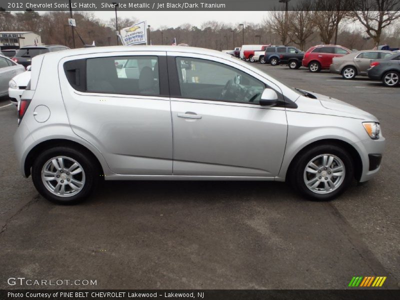 Silver Ice Metallic / Jet Black/Dark Titanium 2012 Chevrolet Sonic LS Hatch