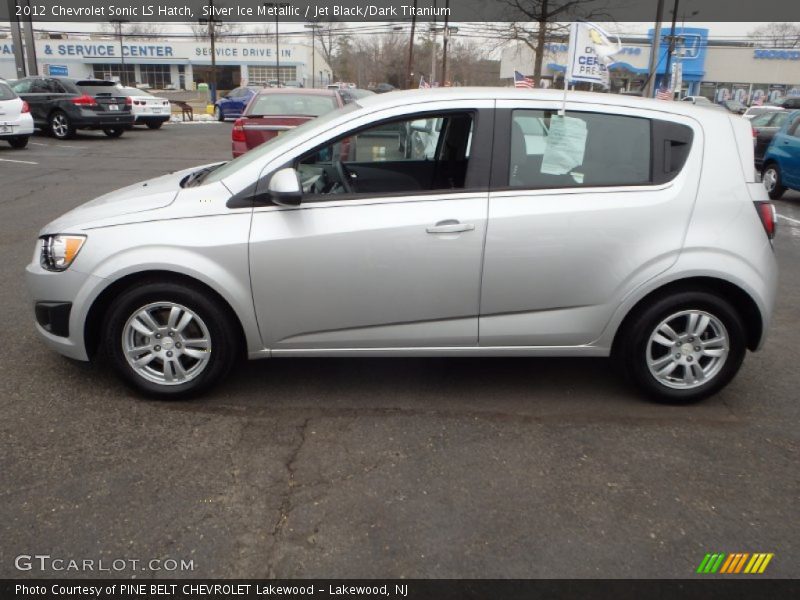 Silver Ice Metallic / Jet Black/Dark Titanium 2012 Chevrolet Sonic LS Hatch