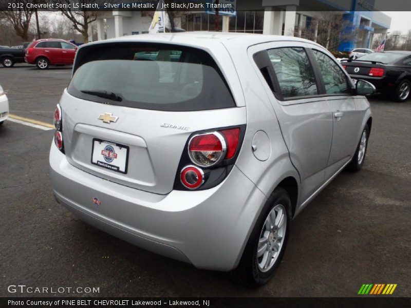 Silver Ice Metallic / Jet Black/Dark Titanium 2012 Chevrolet Sonic LS Hatch