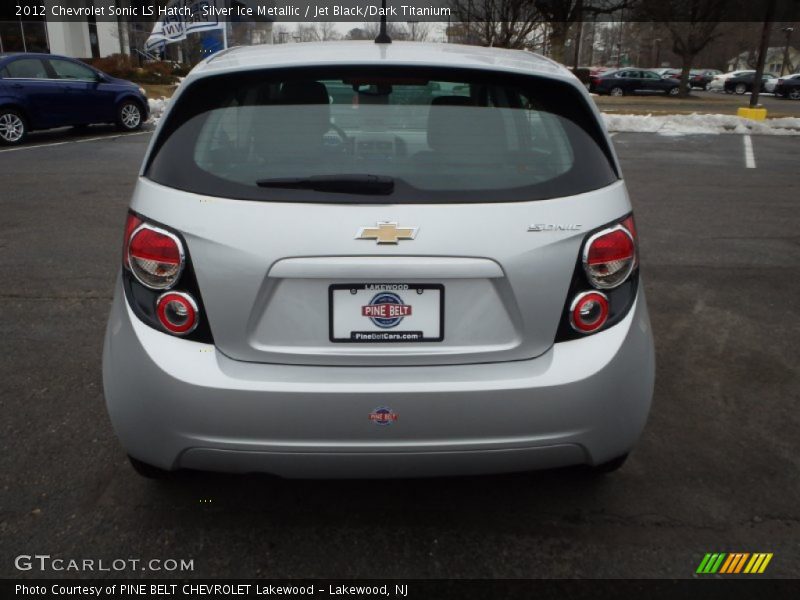 Silver Ice Metallic / Jet Black/Dark Titanium 2012 Chevrolet Sonic LS Hatch