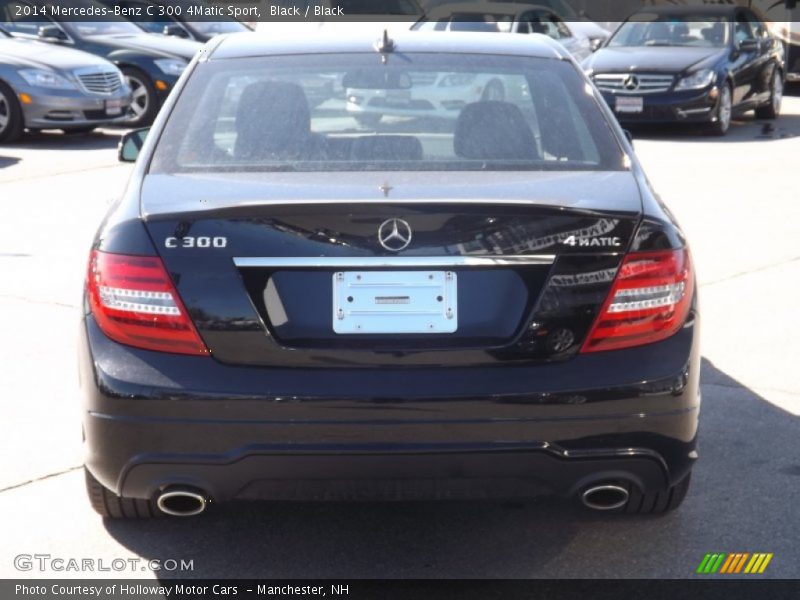Black / Black 2014 Mercedes-Benz C 300 4Matic Sport