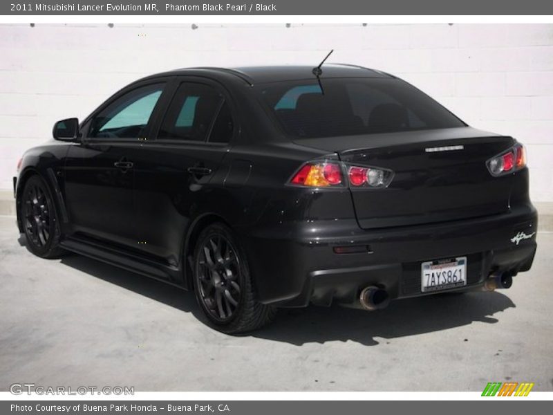 Phantom Black Pearl / Black 2011 Mitsubishi Lancer Evolution MR