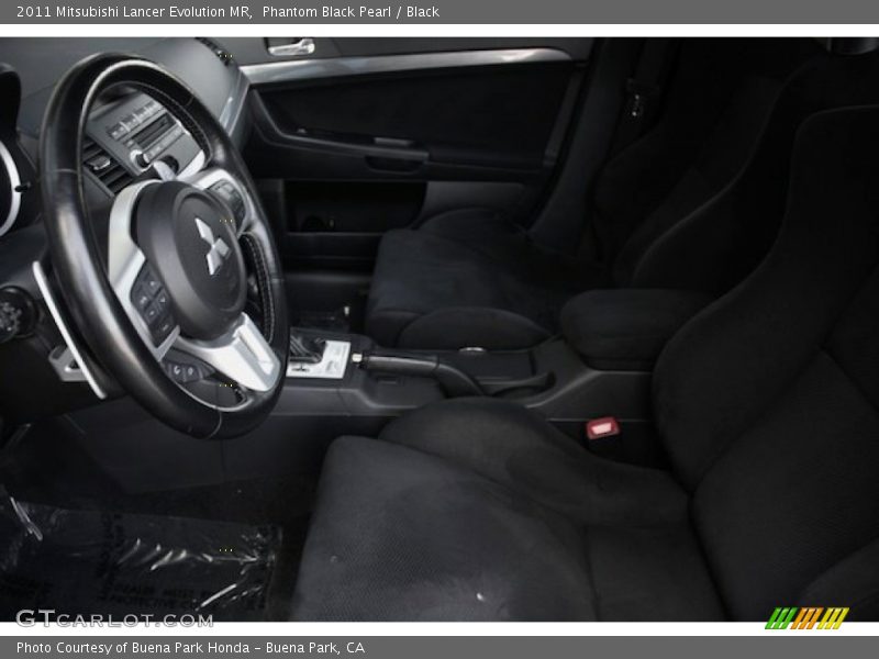 Phantom Black Pearl / Black 2011 Mitsubishi Lancer Evolution MR