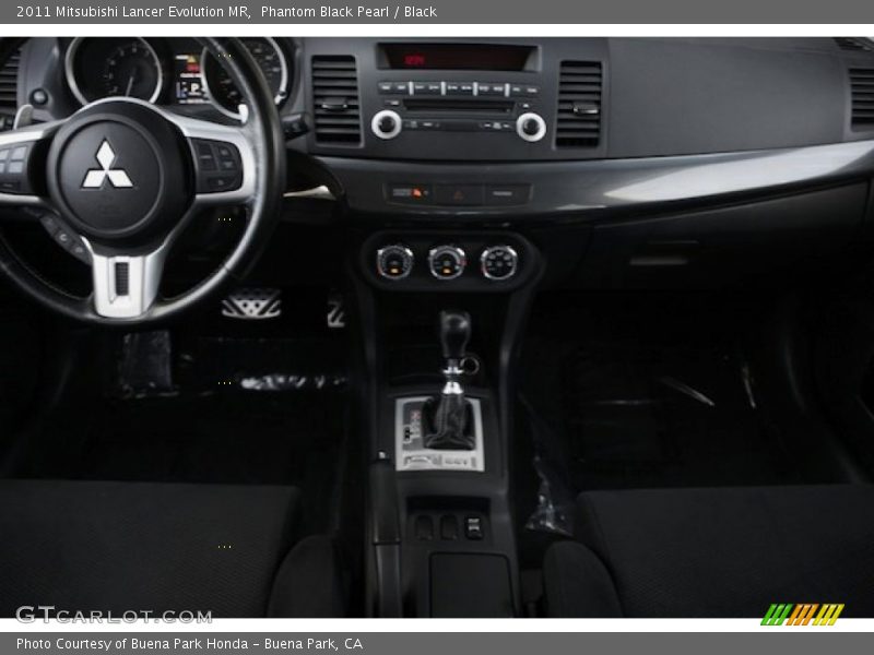 Phantom Black Pearl / Black 2011 Mitsubishi Lancer Evolution MR