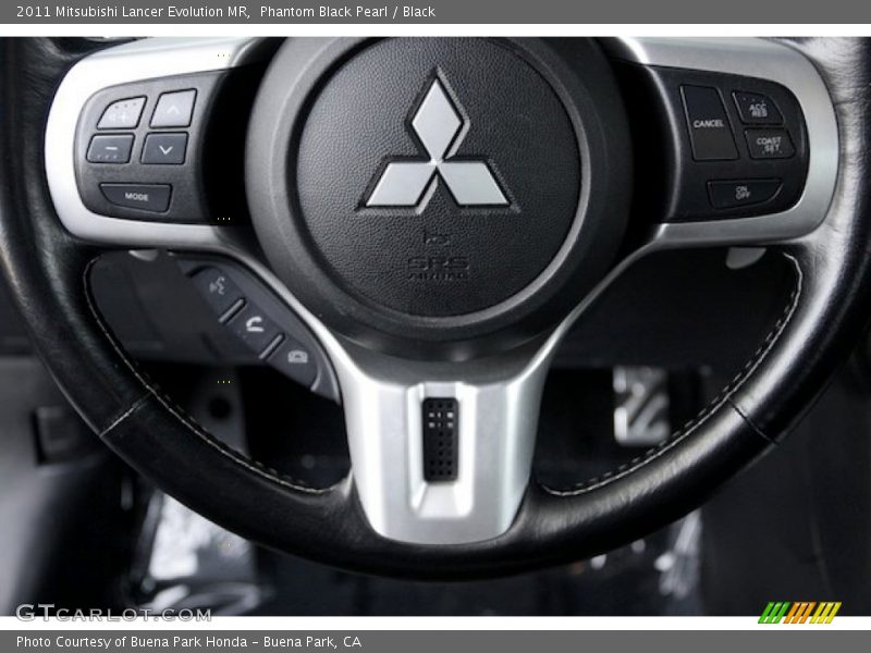 Phantom Black Pearl / Black 2011 Mitsubishi Lancer Evolution MR