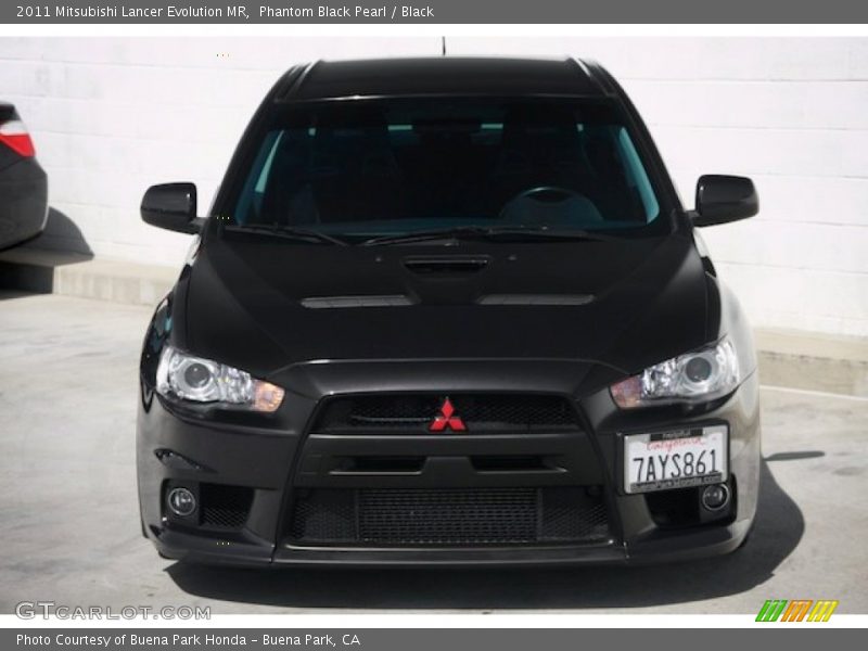 Phantom Black Pearl / Black 2011 Mitsubishi Lancer Evolution MR