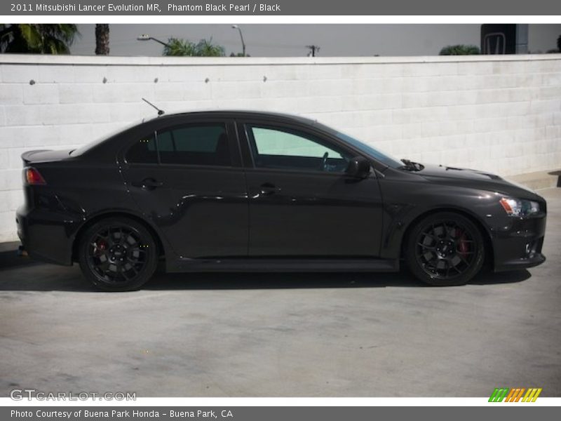 Phantom Black Pearl / Black 2011 Mitsubishi Lancer Evolution MR