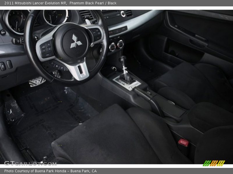 Phantom Black Pearl / Black 2011 Mitsubishi Lancer Evolution MR