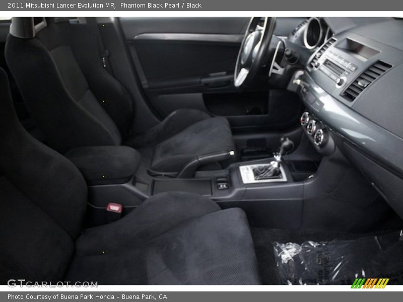 Phantom Black Pearl / Black 2011 Mitsubishi Lancer Evolution MR