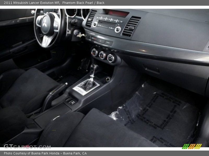 Phantom Black Pearl / Black 2011 Mitsubishi Lancer Evolution MR