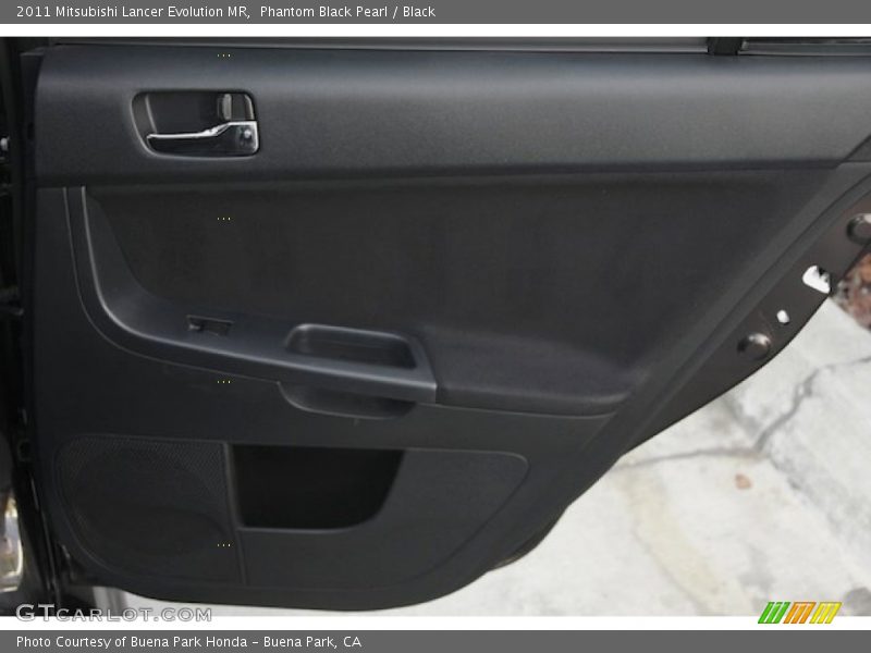 Phantom Black Pearl / Black 2011 Mitsubishi Lancer Evolution MR