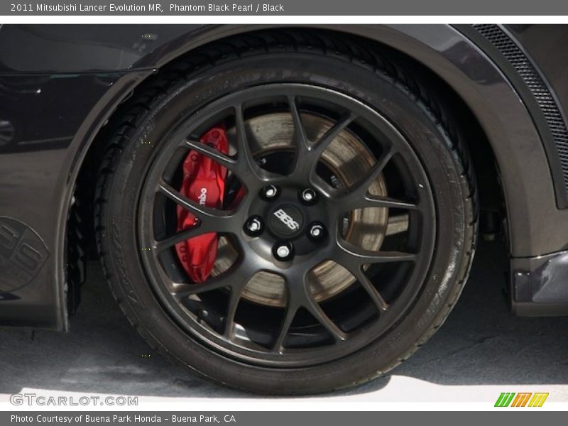 Phantom Black Pearl / Black 2011 Mitsubishi Lancer Evolution MR