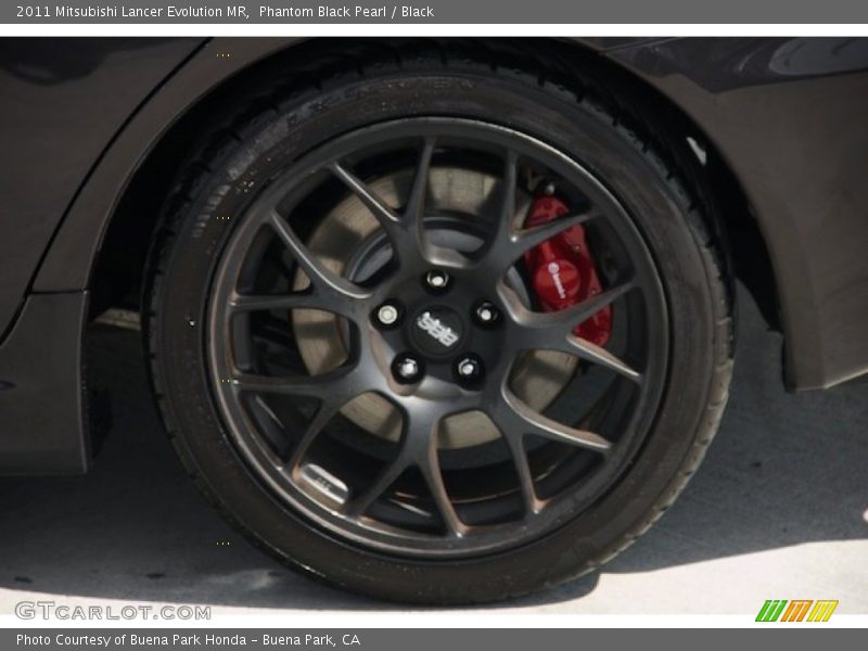Phantom Black Pearl / Black 2011 Mitsubishi Lancer Evolution MR