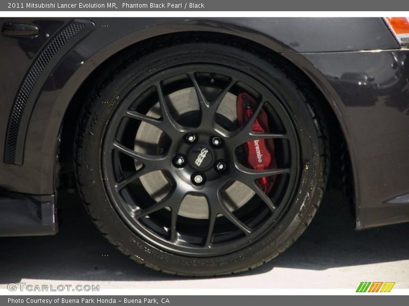Phantom Black Pearl / Black 2011 Mitsubishi Lancer Evolution MR