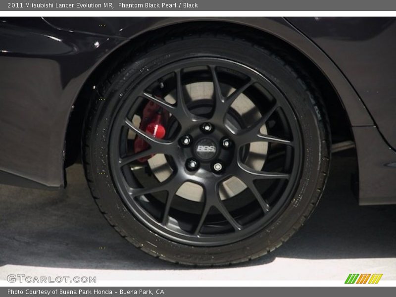 Phantom Black Pearl / Black 2011 Mitsubishi Lancer Evolution MR