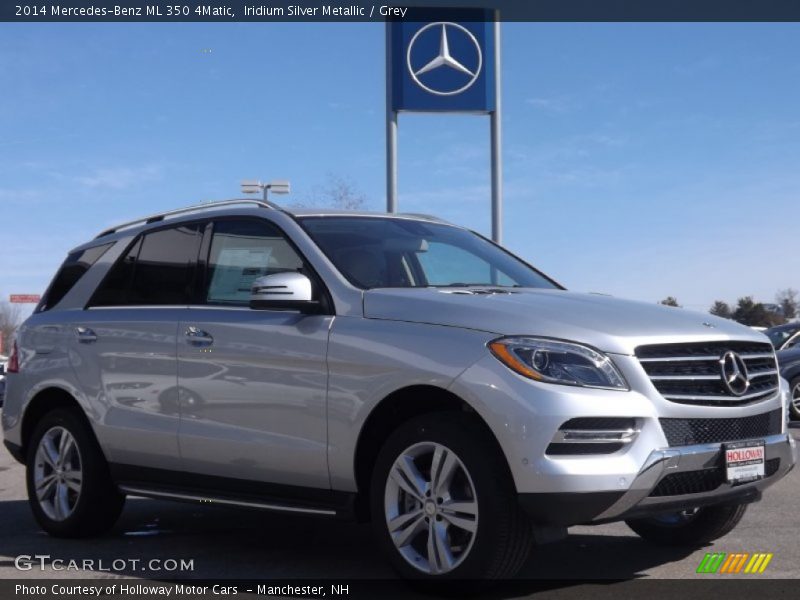 Iridium Silver Metallic / Grey 2014 Mercedes-Benz ML 350 4Matic