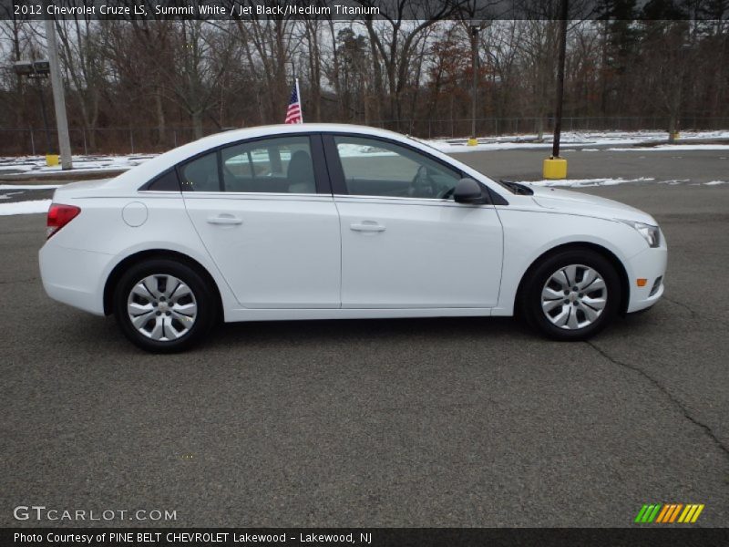Summit White / Jet Black/Medium Titanium 2012 Chevrolet Cruze LS