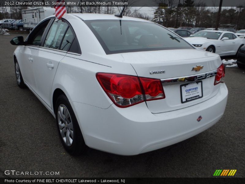 Summit White / Jet Black/Medium Titanium 2012 Chevrolet Cruze LS