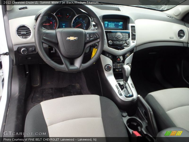 Summit White / Jet Black/Medium Titanium 2012 Chevrolet Cruze LS